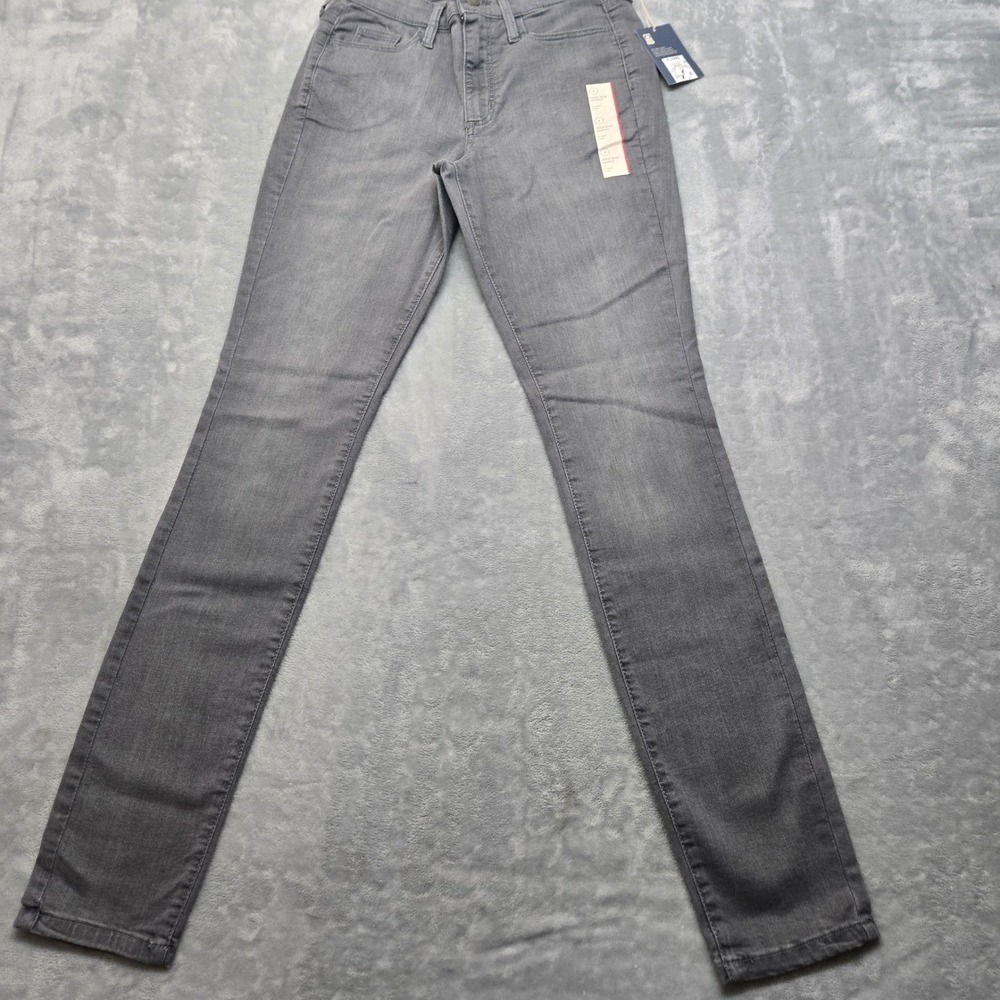 Universal Thread High Rise Jeans Gray Denim Size 4/27L 27x31 Long Inseam NWT